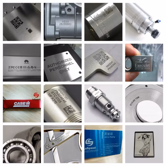 Mini Machine portative portative de marquage Laser en métal de plaque d'acier de Logo de Code de tuyau en métal de 20W 30W